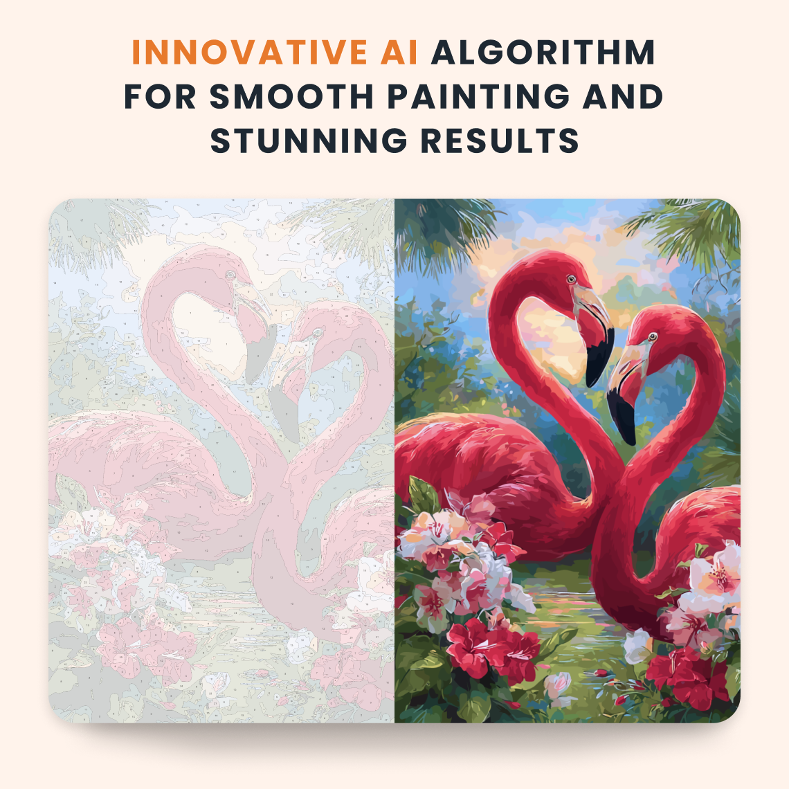 Heart Flamingos