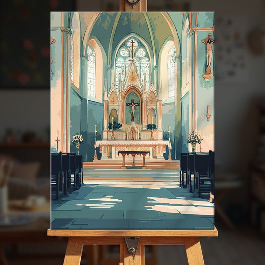 Paint by numbers - Hillside Chapel - MyArt