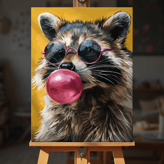 Paint by numbers - Hip Raccoon - MyArt