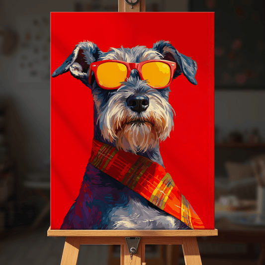 Paint by numbers - Hip Schnauzer - MyArt