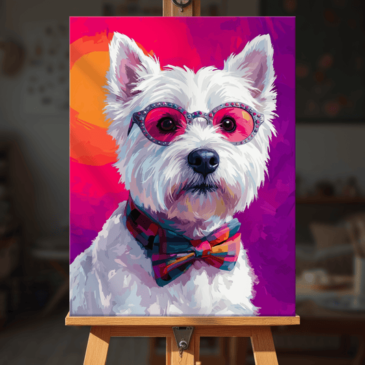 Paint by numbers - Hip Terrier - MyArt