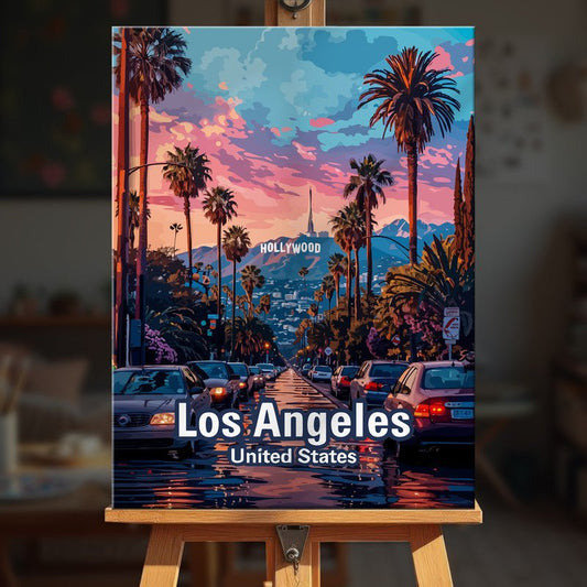 Paint by numbers - Hollywood Hills - MyArt