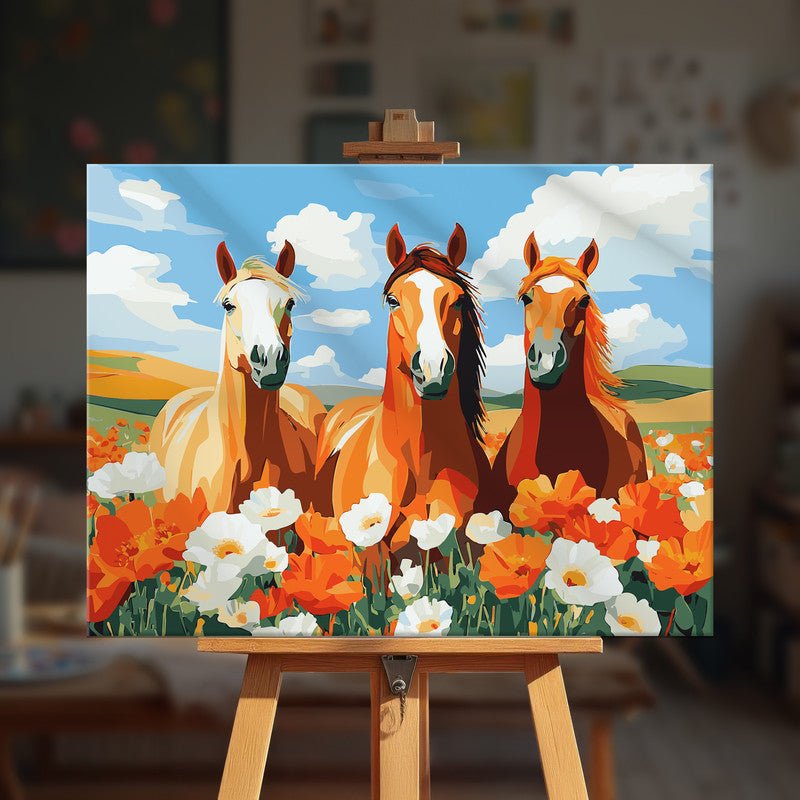 Paint by numbers - Horse Trio - MyArt