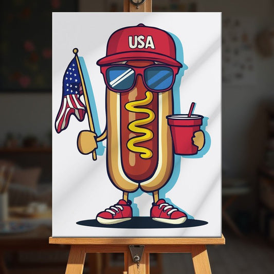 Paint by numbers - Hotdog Hero - MyArt