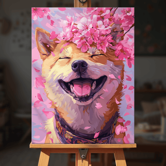 Paint by numbers - Joyful Shiba - MyArt