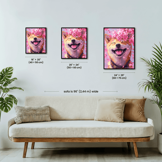 Paint by numbers - Joyful Shiba - MyArt
