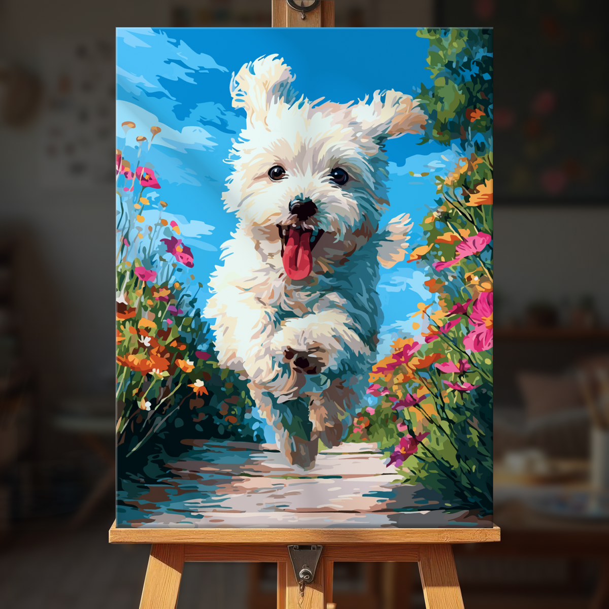 Jumping Westie