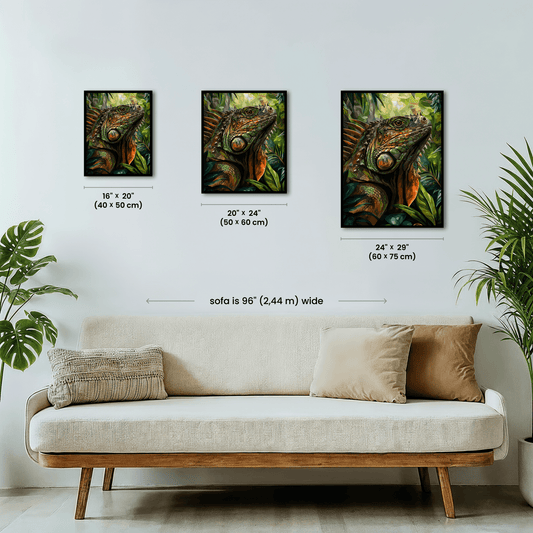 Paint by numbers - Jungle Iguana - MyArt