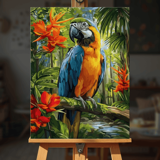 Paint by numbers - Jungle Macaw - MyArt