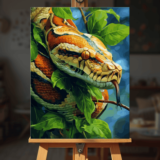 Paint by numbers - Jungle Python - MyArt