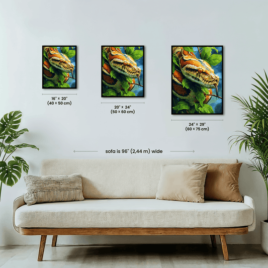 Paint by numbers - Jungle Python - MyArt
