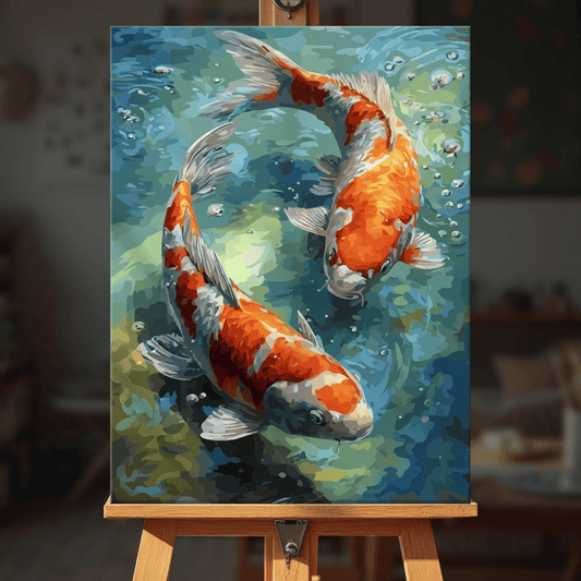 Paint by numbers - Koi Spiral - MyArt