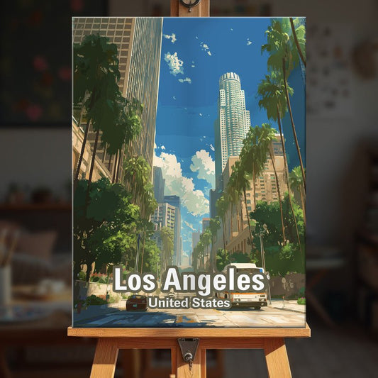 Paint by numbers - LA Palms - MyArt