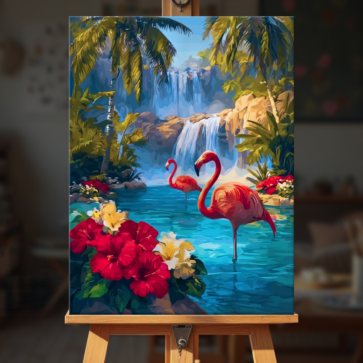 Lake Flamingos
