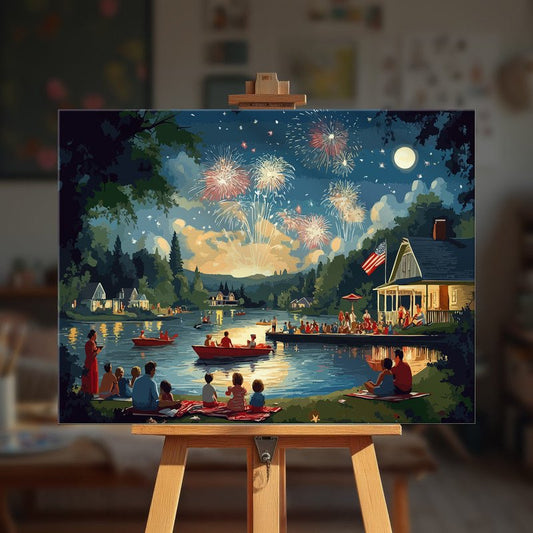 Paint by numbers - Lakeside Celebration - MyArt