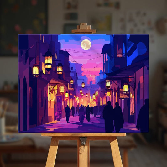 Paint by numbers - Lantern Market - MyArt