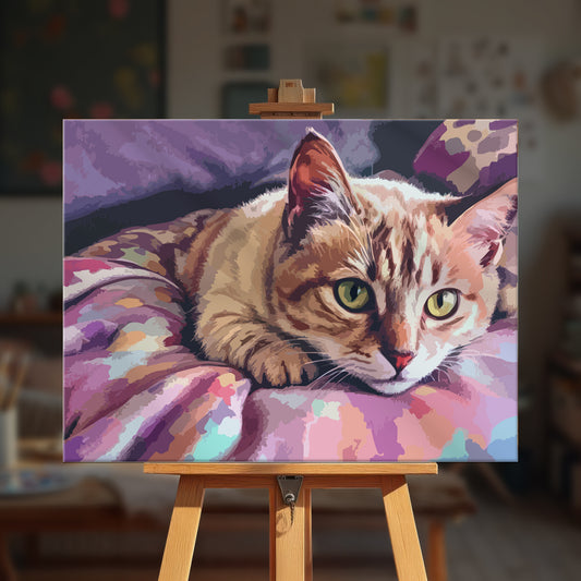 Paint by numbers - Lazy Cat - MyArt
