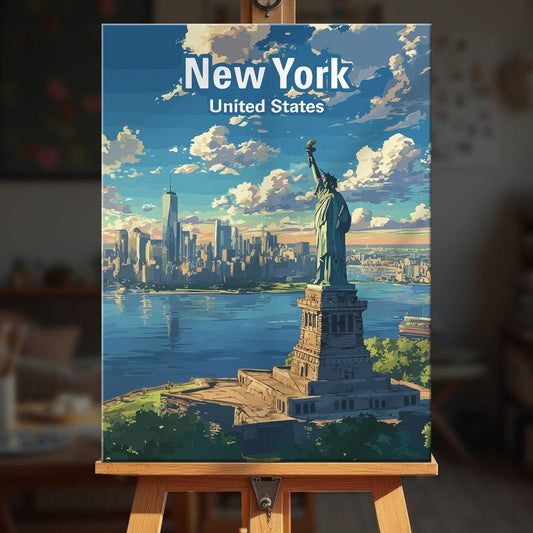 Paint by numbers - Liberty Harbor - MyArt