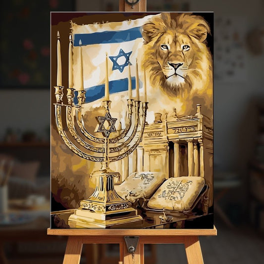 Paint by numbers - Lion Light - MyArt