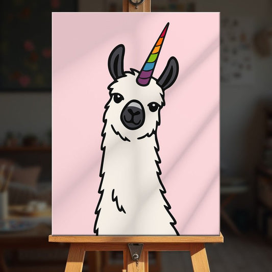 Paint by numbers - Llamacorn - MyArt