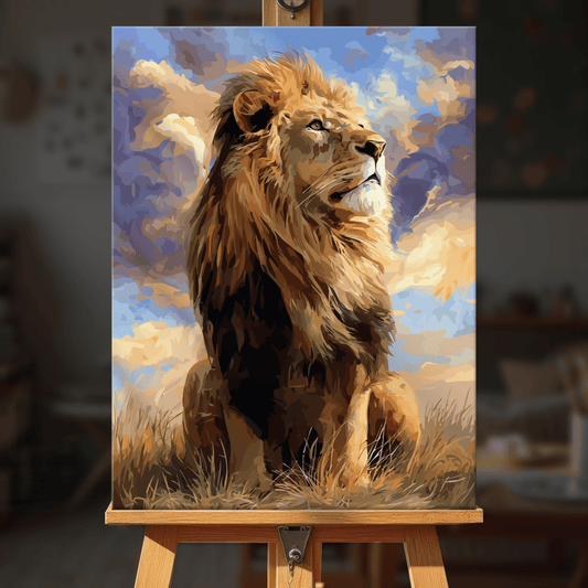 Paint by numbers - Lone Lion - MyArt