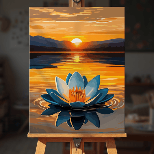 Paint by numbers - Lotus Sunset - MyArt