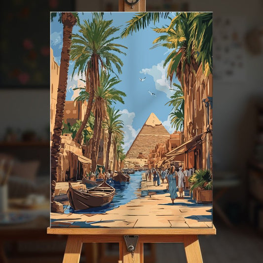 Paint by numbers - Market Canal - MyArt