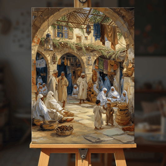 Paint by numbers - Market Gathering - MyArt