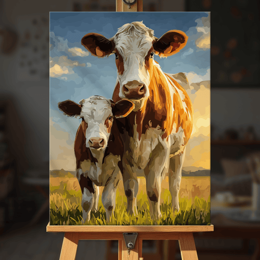 Paint by numbers - Meadow Cows - MyArt