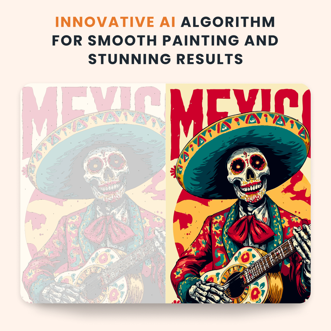 Paint by numbers - Mexico Skull - MyArt