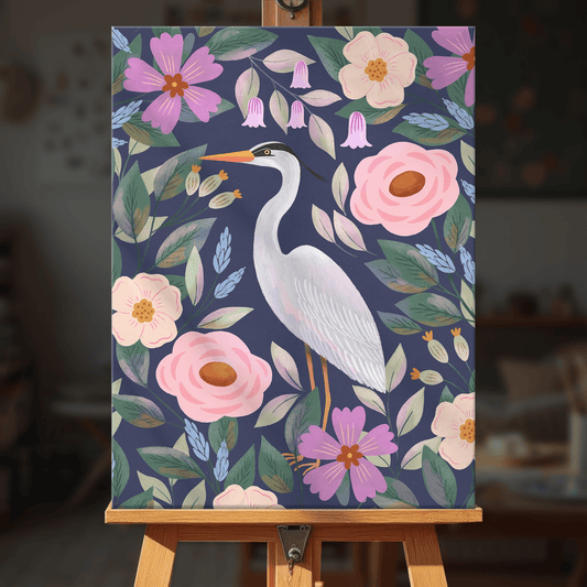 Paint by numbers - Midnight Heron - MyArt