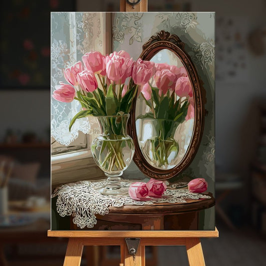 Paint by numbers - Mirror Tulips - MyArt