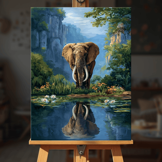 Paint by numbers - Mirror Elephant - MyArt