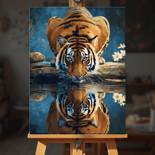 Paint by numbers - Mirror Tiger - MyArt