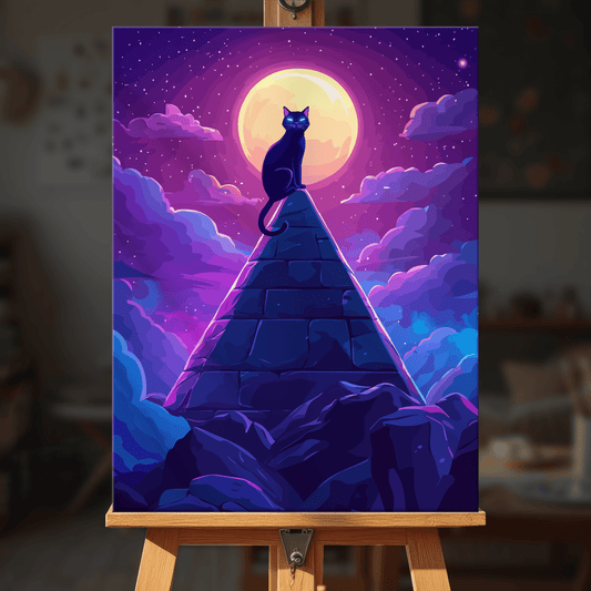 Paint by numbers - Moon Cat - MyArt