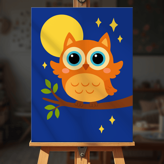 Paint by numbers - Moon Peek - MyArt