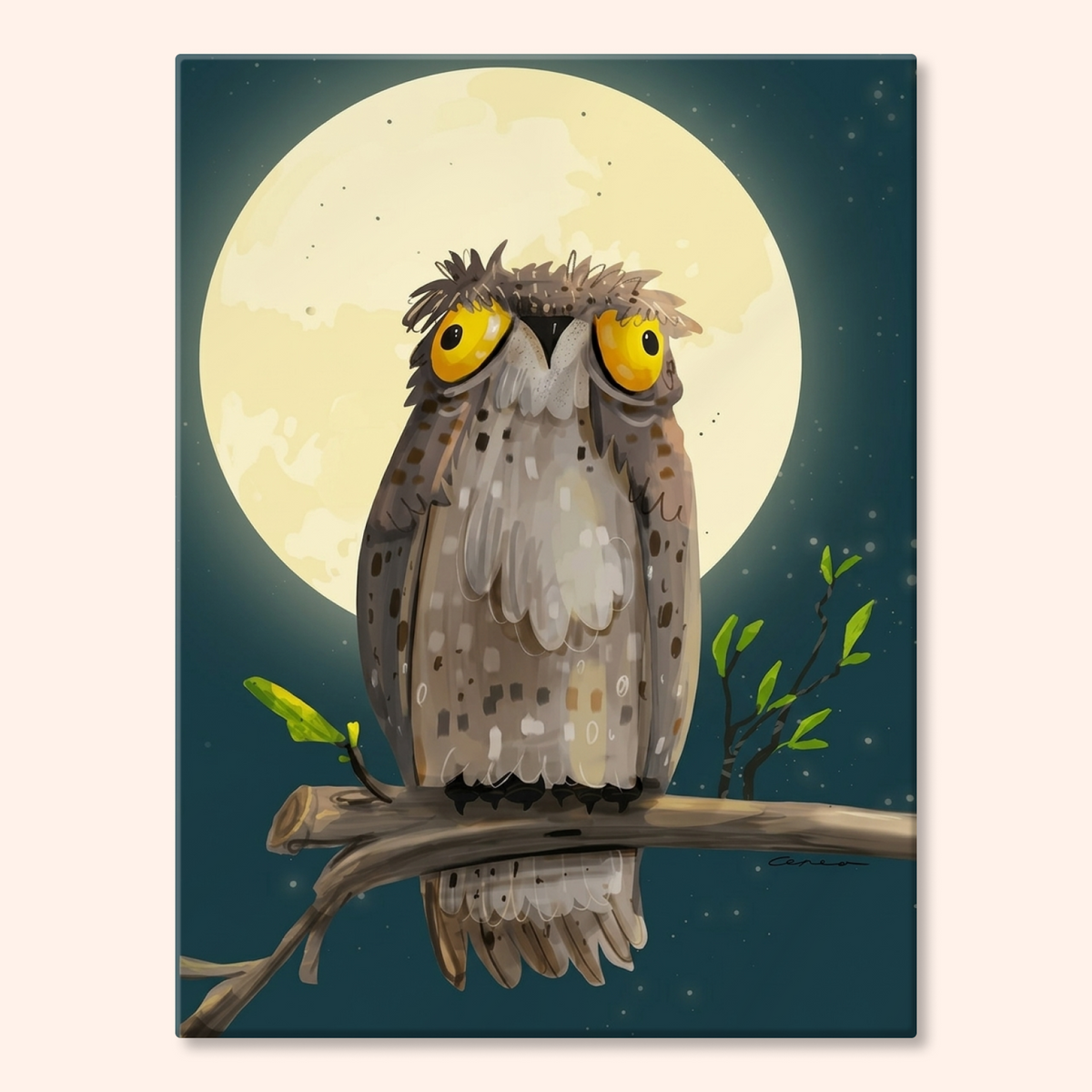 Moon and Owl