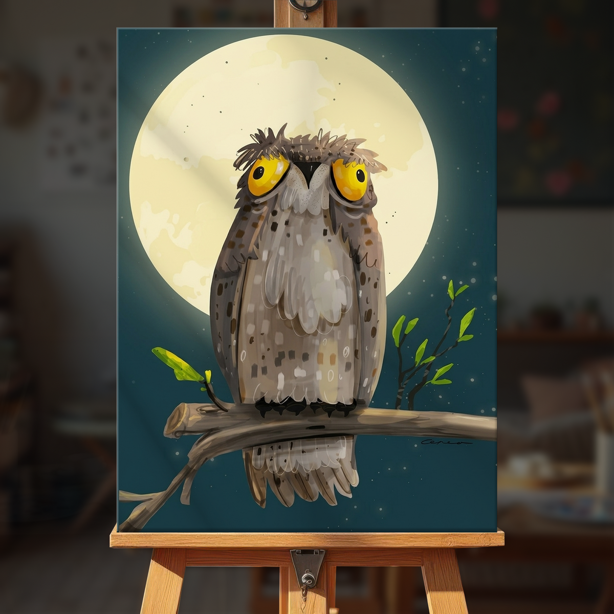 Moon and Owl