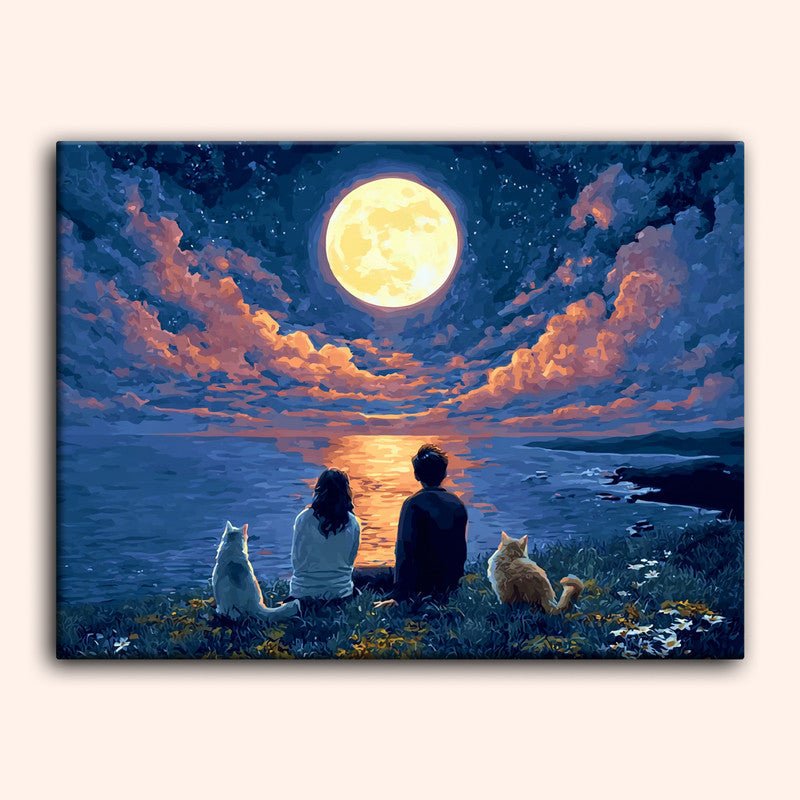 Paint by numbers - Moonlit Gaze - MyArt