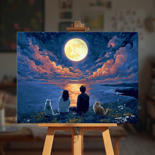 Paint by numbers - Moonlit Gaze - MyArt