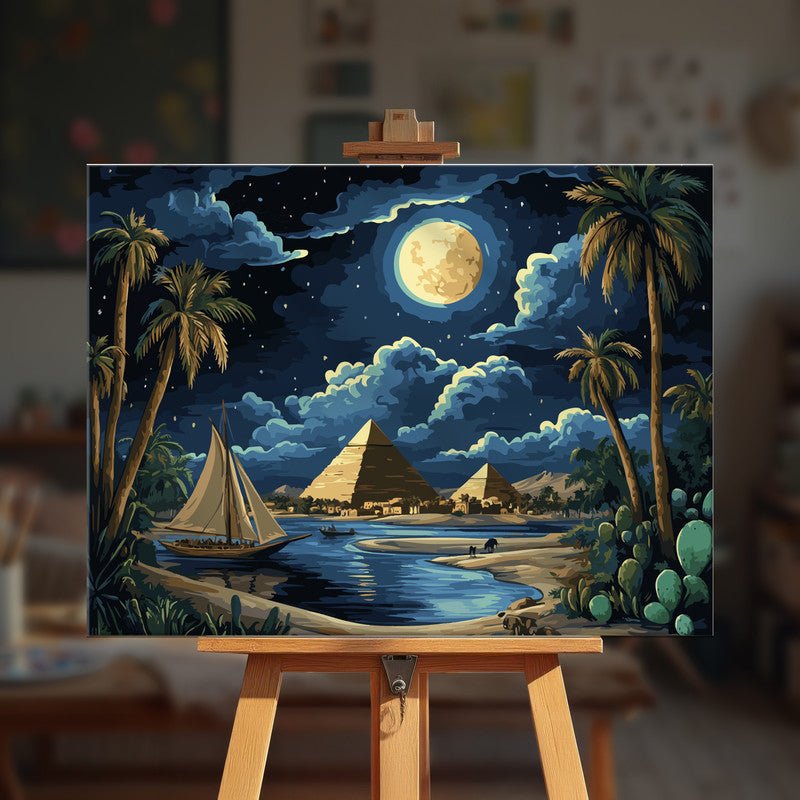 Paint by numbers - Moonlit Nile - MyArt
