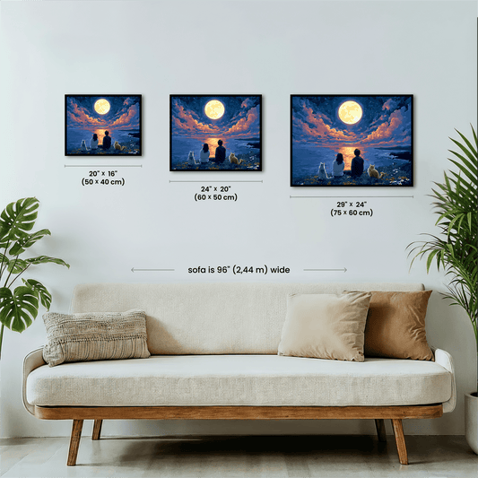 Paint by numbers - Moonlit Gaze - MyArt