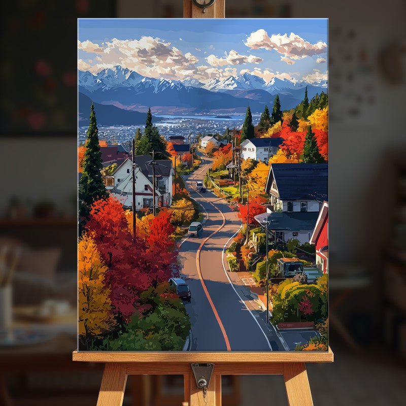 Paint by numbers - Mountain Road - MyArt