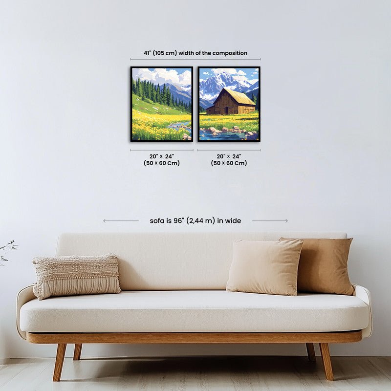 Paint by numbers - Mountain Serenity - MyArt