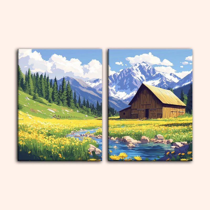 Paint by numbers - Mountain Serenity - MyArt