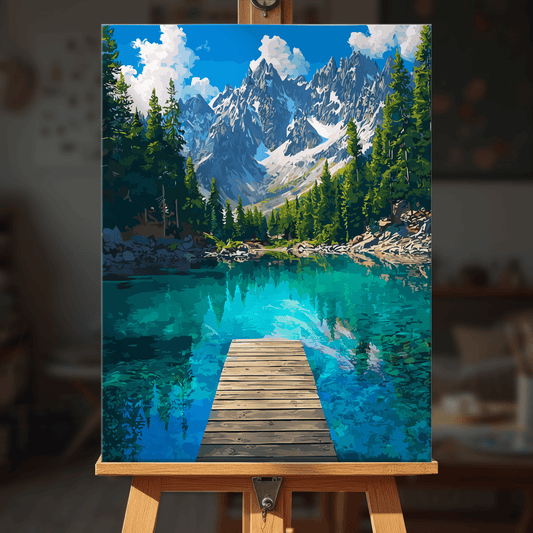 Paint by numbers - Mountain Dock - MyArt