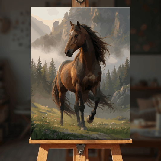 Paint by numbers - Mountain Gallop - MyArt