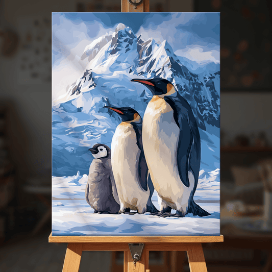 Paint by numbers - Mountain Penguins - MyArt