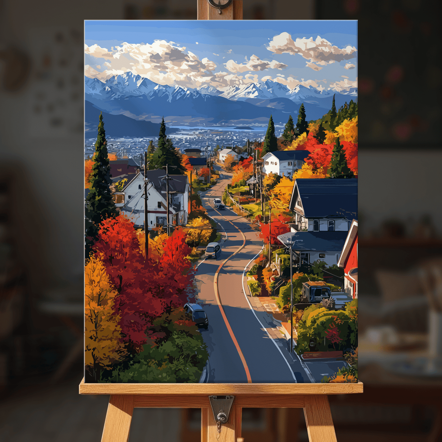 Paint by numbers - Mountain Road - MyArt