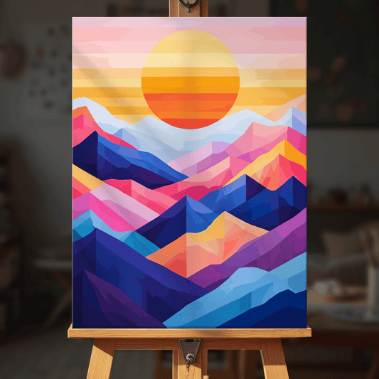 Paint by numbers - Mountain Sunrise - MyArt